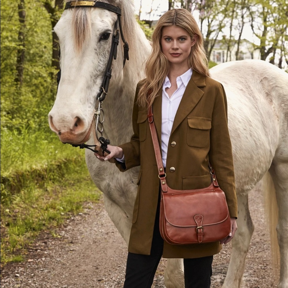 PATRICIA NASH Smooth Italian Leather Satchel